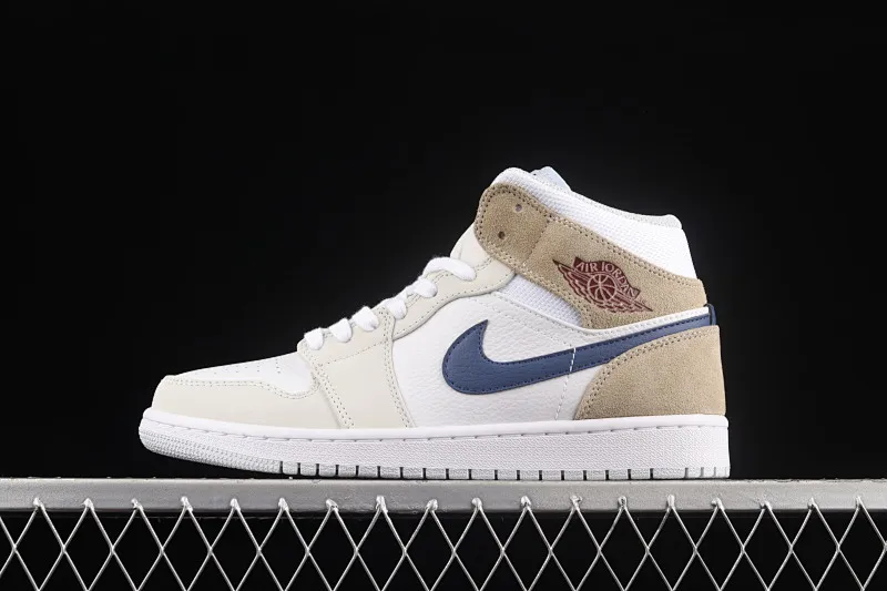 All categories Air Jordan Jordan series basketball shoes Air Jordan 1 Mid Air Jordan 1 Mid AJ1 Joe 1 linen cream mid-cut cultural basketball shoes DO6726-100